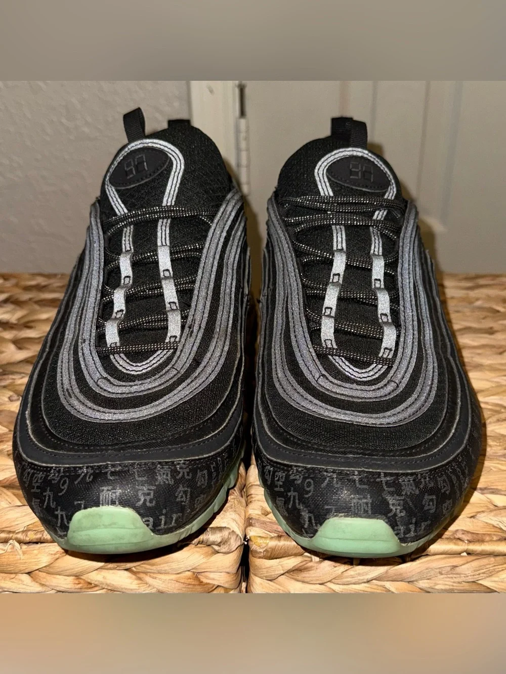 Men's Black Reflective Nike AirMax 97s - Matrix
